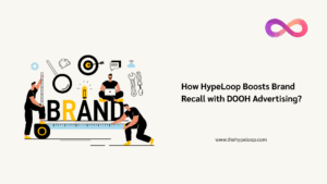 Digital out-of-home advertising campaign for brand recall