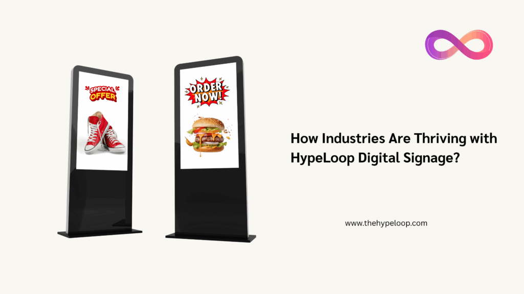 Digital screen advertising hypeloop